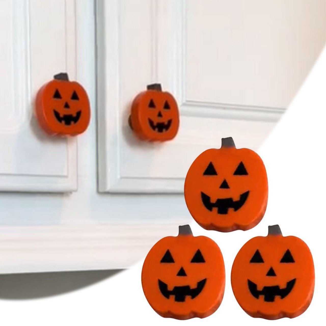 Furniture Hardware Nut - Halloween pumpkin knob cover, universal cabinet