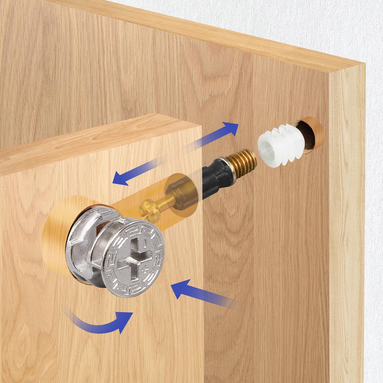 3 in 1 Furniture Connector Scr - огляд і ціна Cam Lock Nut