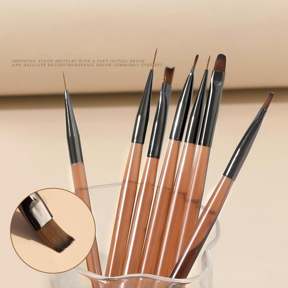 9Pcs Multi Head Nail Art Brush - огляд і ціна Furniture Hardware Nails