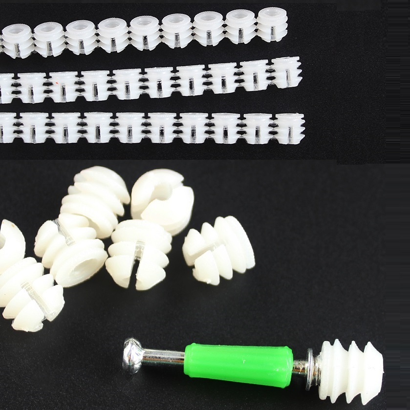 1000Pcs Plastic Zinc M6 Insert - огляд і ціна Cam Lock Nut