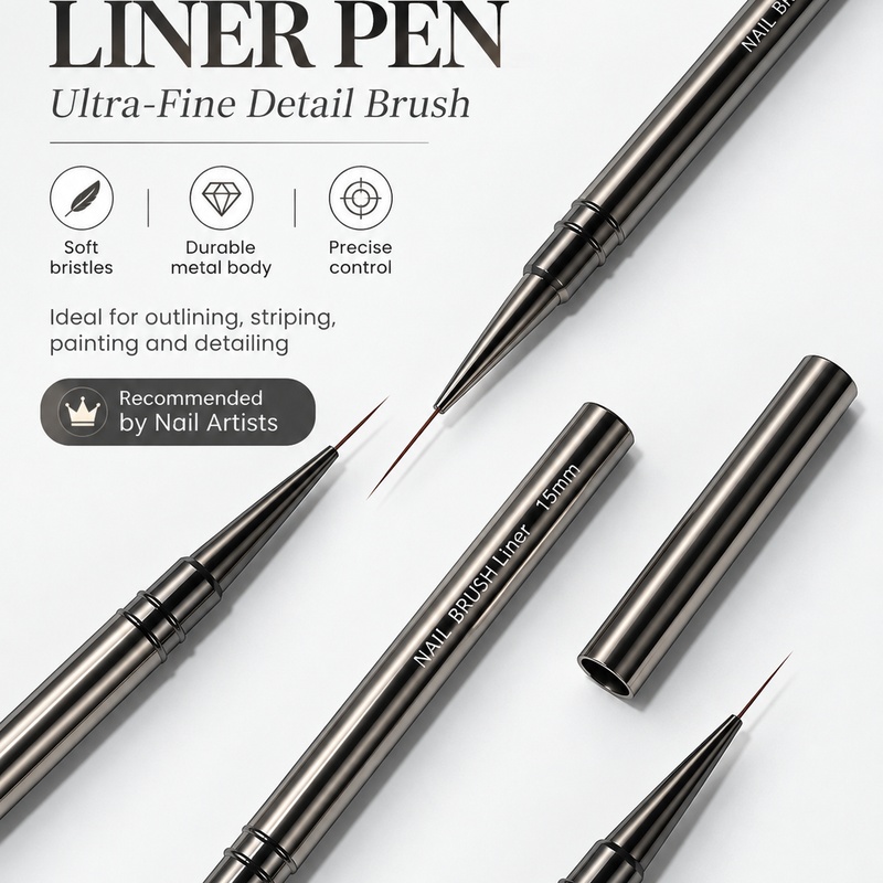 Ultra‑Fine Nail Liner Brush 6‑ - огляд і ціна Furniture Hardware Nails