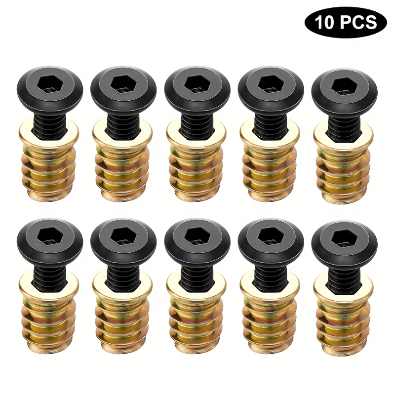 10PCS Nut Threaded Inserts Com - огляд і ціна Furniture Hardware Nut