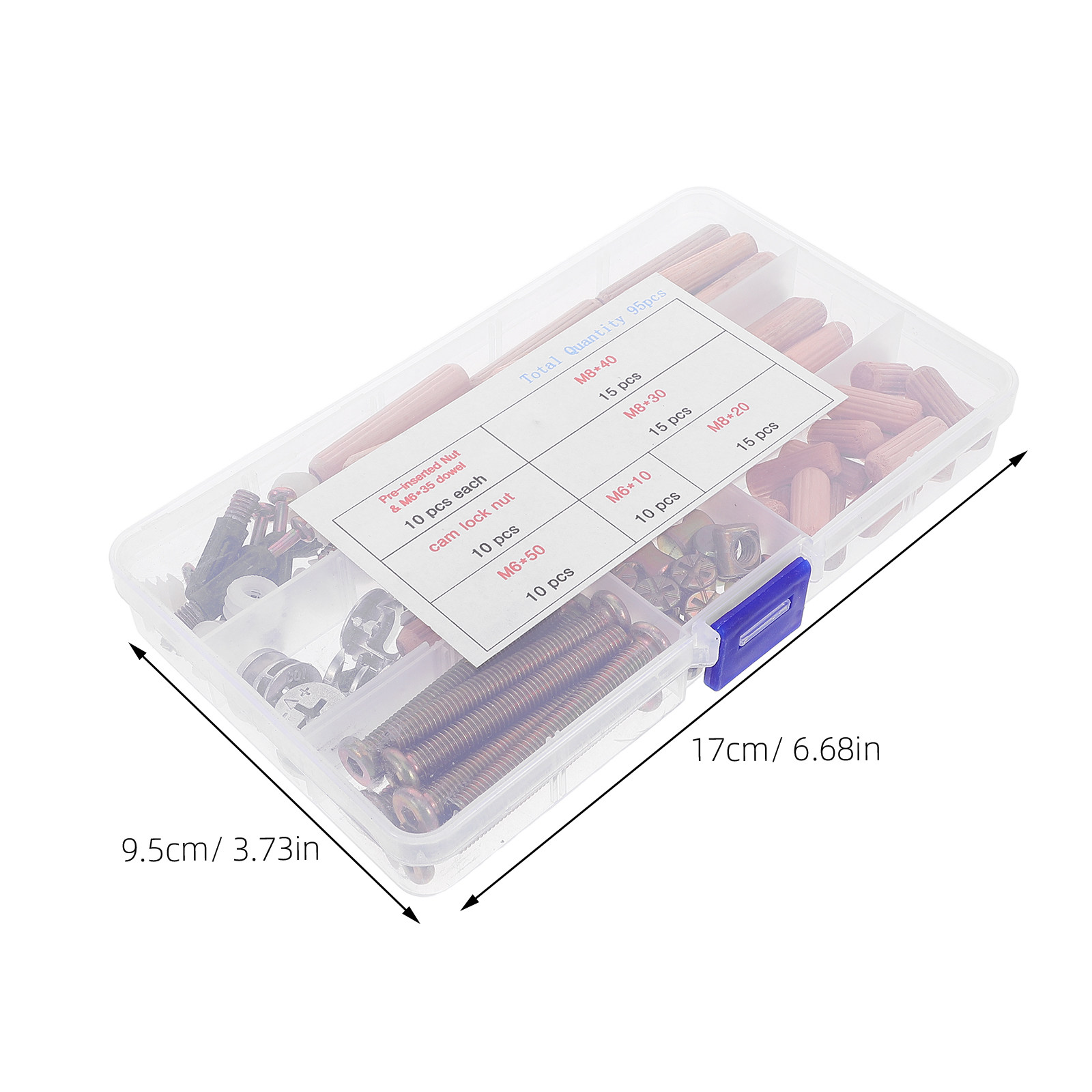 95Pcs Bunk Bed Hardware Connec - огляд і ціна Furniture Hardware Nut